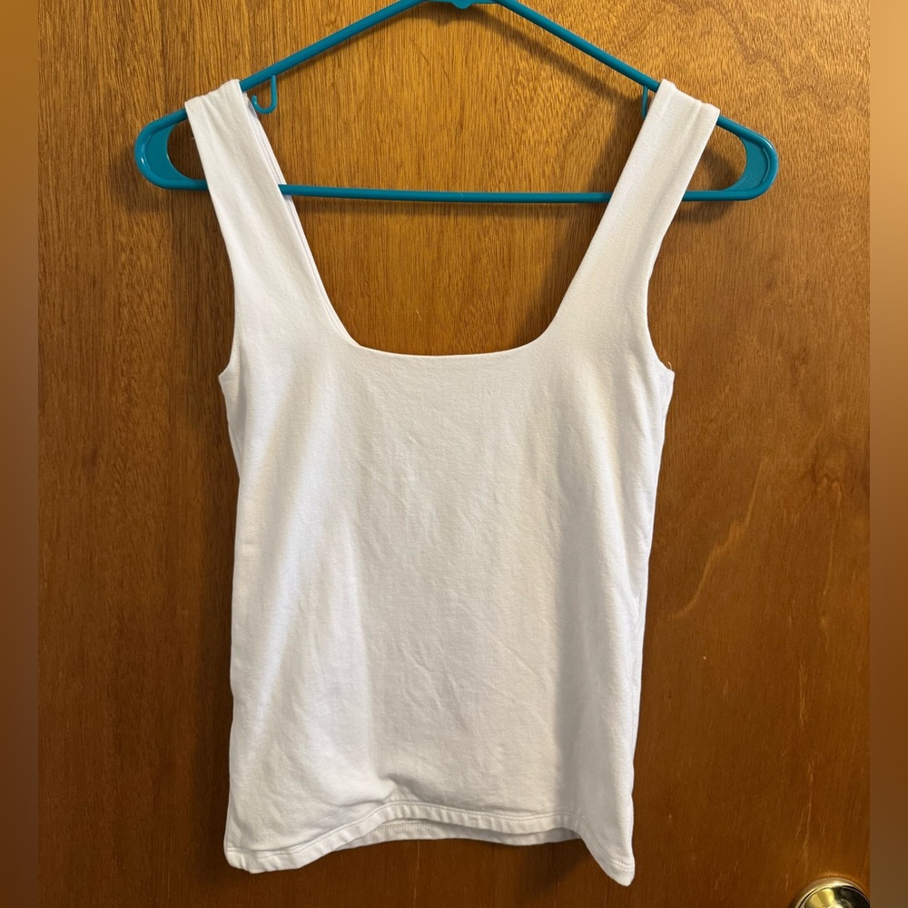 Abercrombie & Fitch White Tank Top